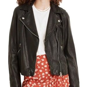 Madewell washed leather Moto jacket